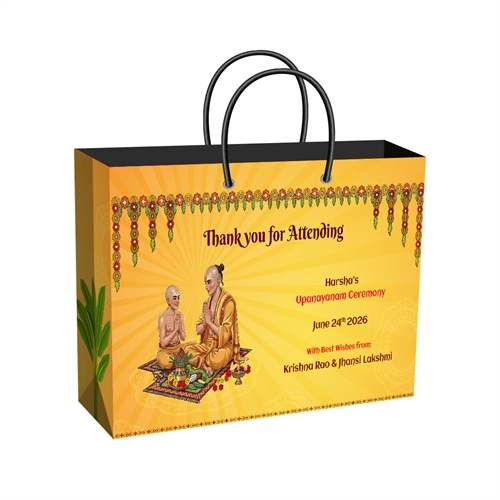Upanayanam Ceremony Wide Return Gift Bag